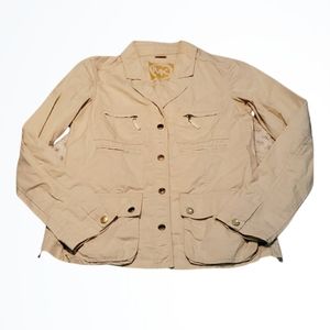 Michael Michael Kors Cream Light Utility Jacket XS